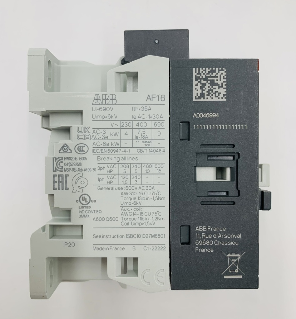 CONTACTOR AF16-30-10-13 100-250V AC/DC