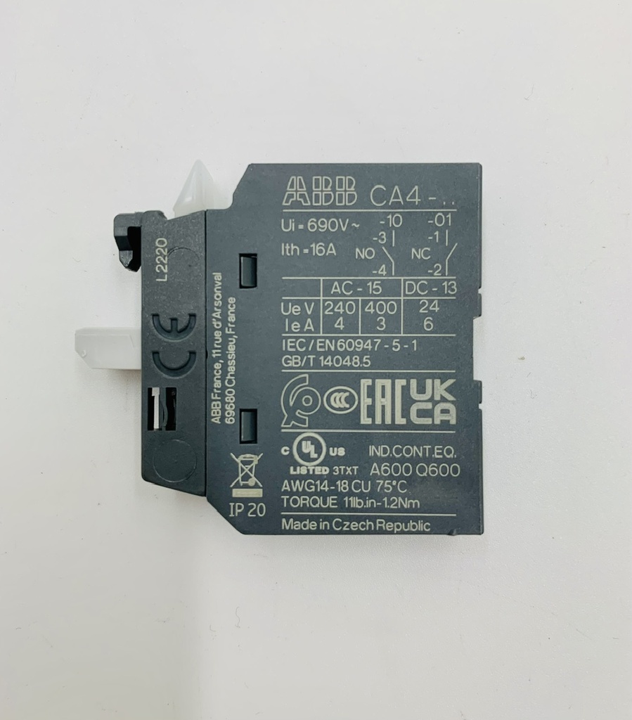 CONTACTO AUXILIAR FRONTAL 1NC PARA AF09-AF96 CA4-01 Serie 1SBN010110R1001 (bloque para 910043)