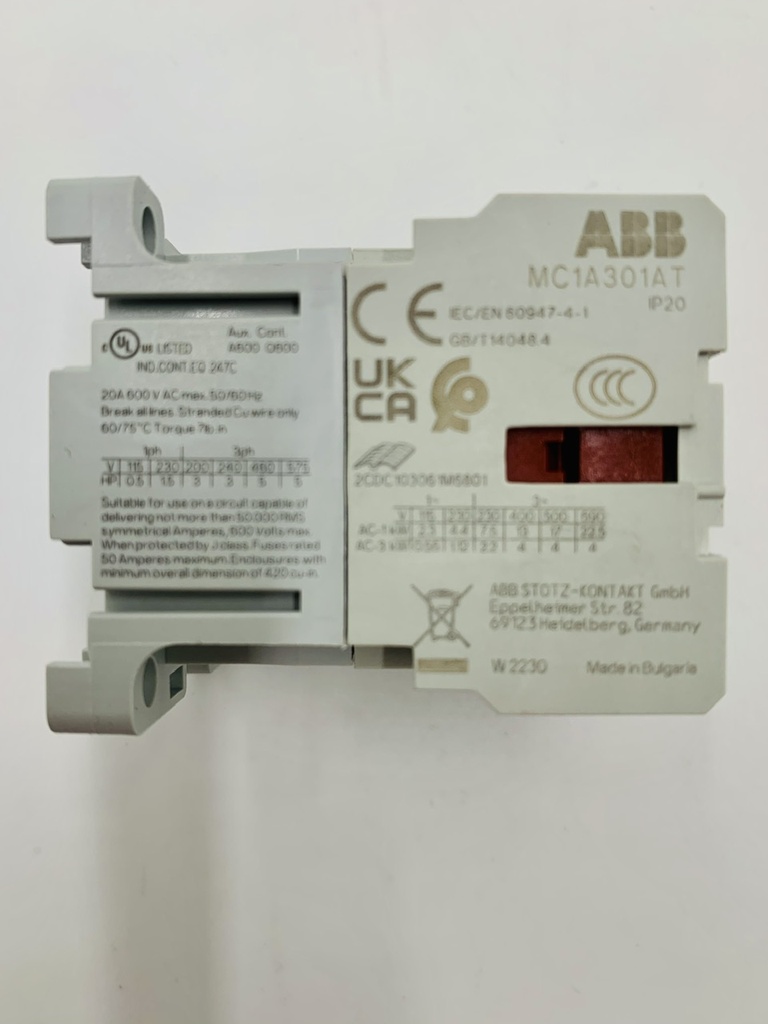 MINICONTACTOR MC1A301AT (Compatible con cod: 0300153)