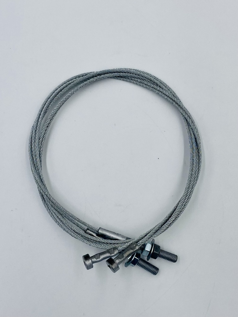 PIOLA DE COMBINACION DE 1200MM DE LARGO POR 2,5MM CON TOPE DE ACERO Y TERMINAL M6X40MM LARGO