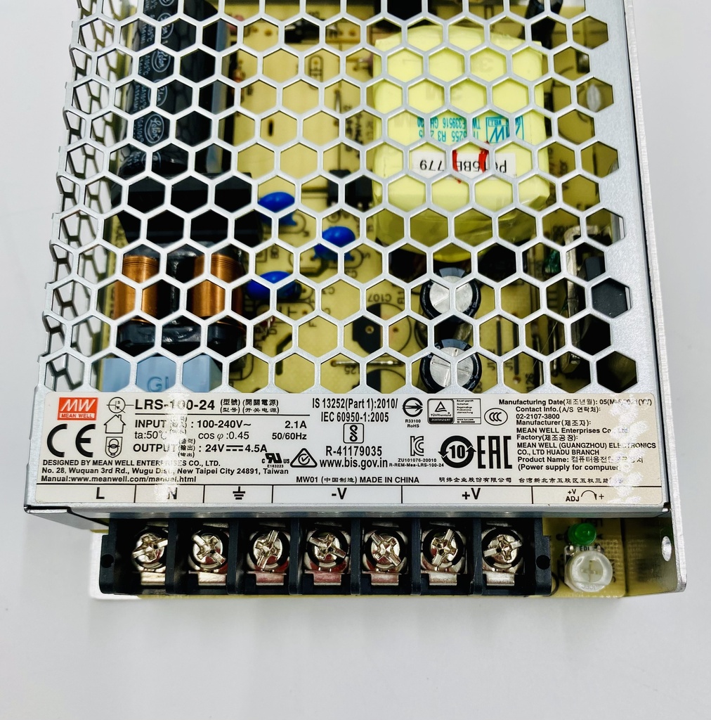 FUENTE DE PODER MEAN WELL LRS-100-24 Panel 24VDC 108W 4.5A