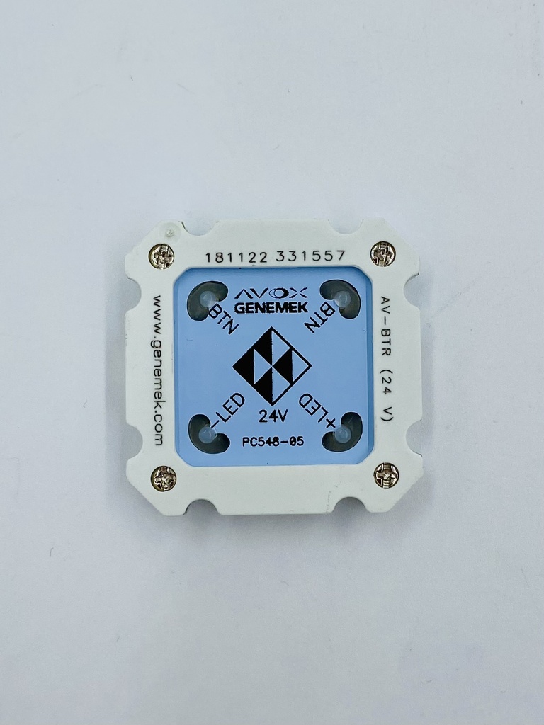 PULSADOR AVOX BRAILLE PARA BOTONERA DE PISO (AV-BBD) FLECHA BAJAR