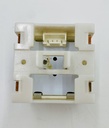PULSADOR SCHINDLER/THYSSEN 36*36 24V LED ROJO (BRAILLE) FLECHA BAJAR (Cod: 1087)(AA)
