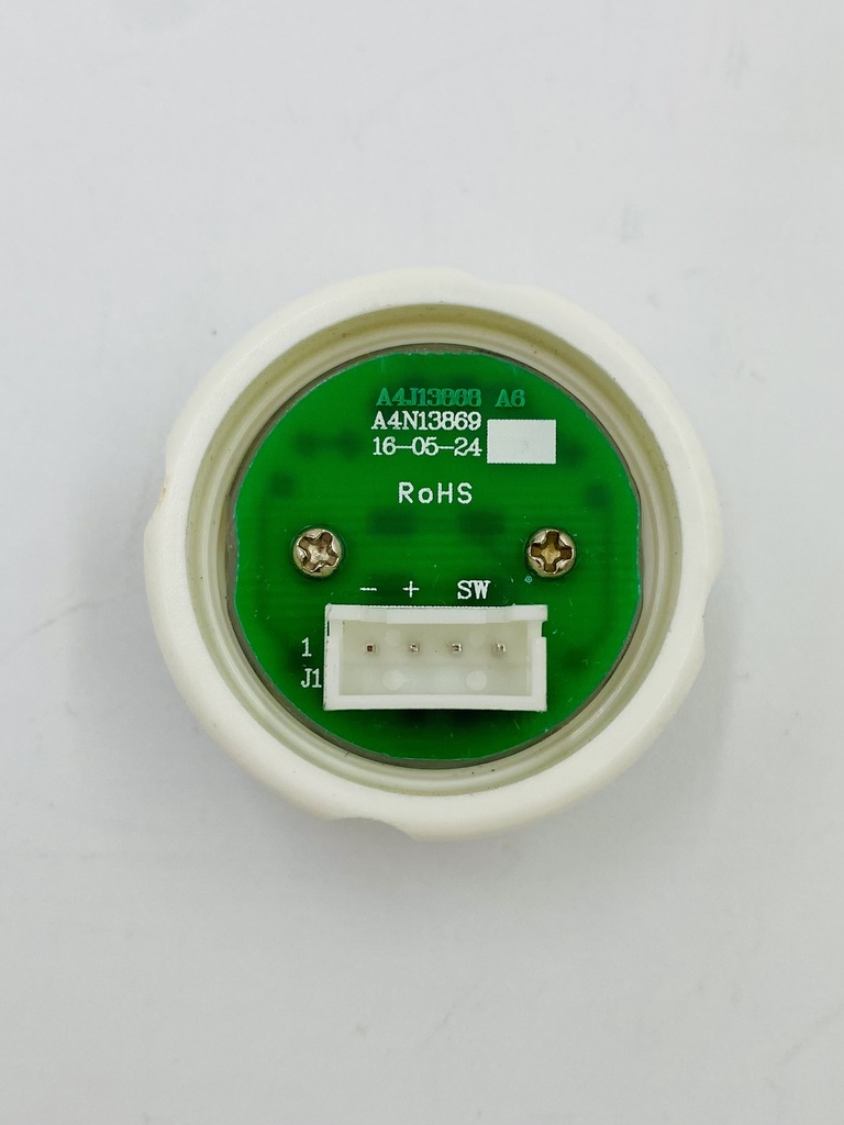 PULSADOR P-B12 ANTIVANDALICO LED ROJO 24V (AA)