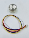 PULSADOR P-B12 ANTIVANDALICO LED ROJO 24V (AA)