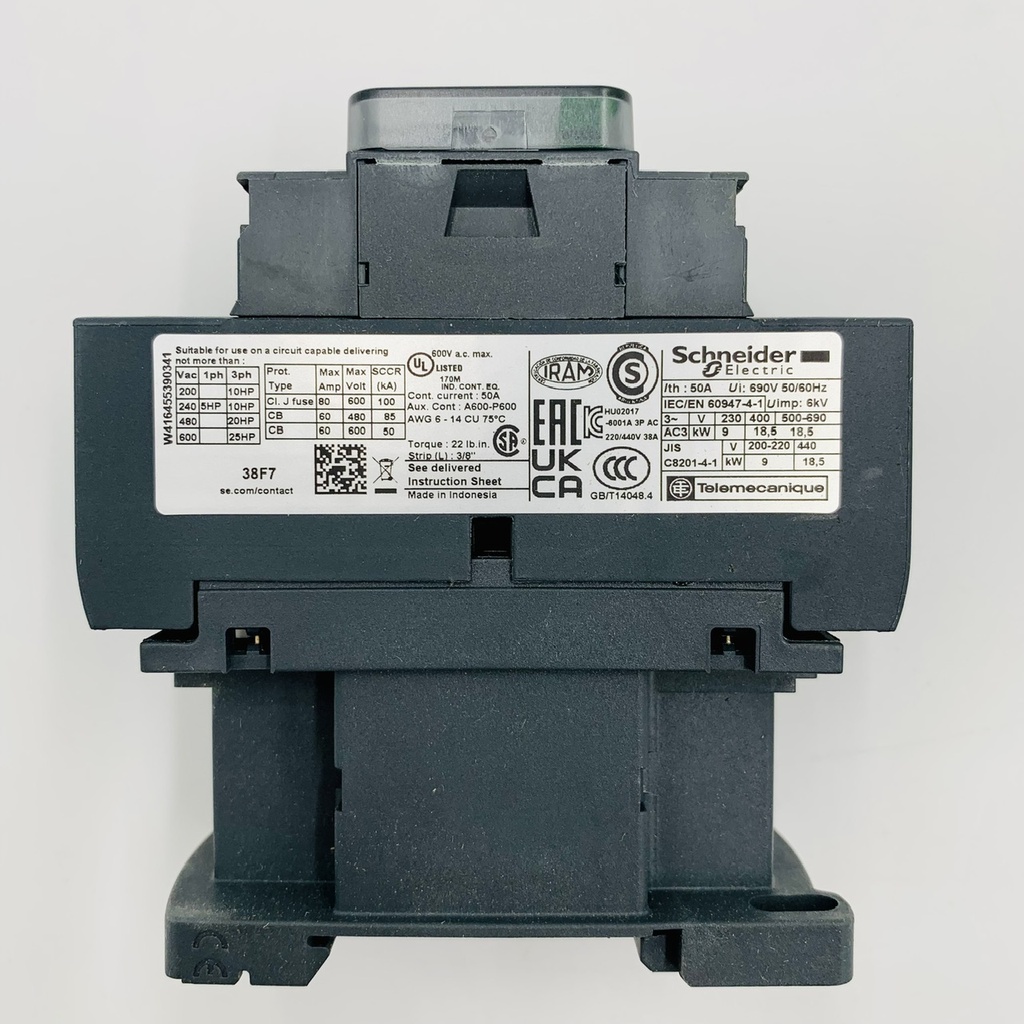 CONTACTOR 38AMP 1NA+1NC