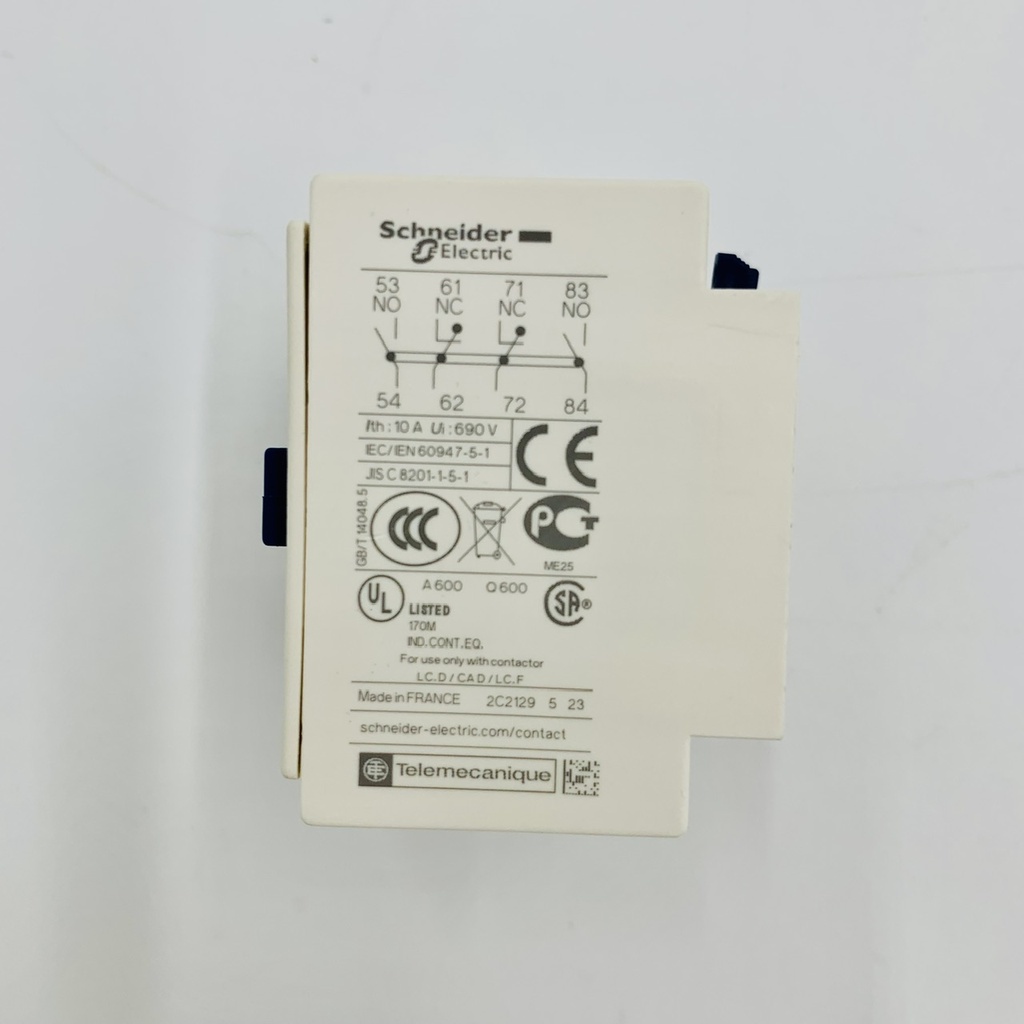 BLOQUE DE CONTACTO 2NA+2NC INST.LADN22 (Electra)