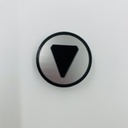 CARATULA PULSADOR KONE MONOSPACE GRIS REDUCIDO FLECHA SUBIDA (KM801054G091)(AA)