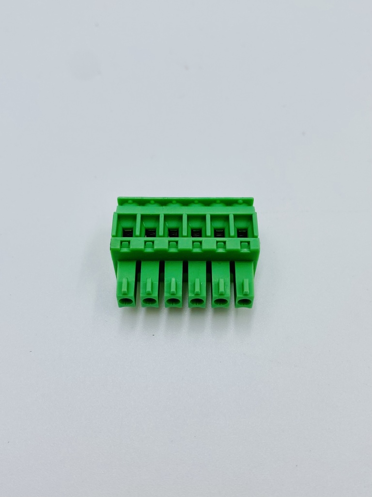 CONECTOR HEMBRA VERTICAL 6 POLOS PASO 3.81 (FC)