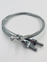 PIOLA DE COMBINACION DE 1200MM DE LARGO POR 2,5MM CON TOPE DE ACERO Y TERMINAL M6X40MM LARGO