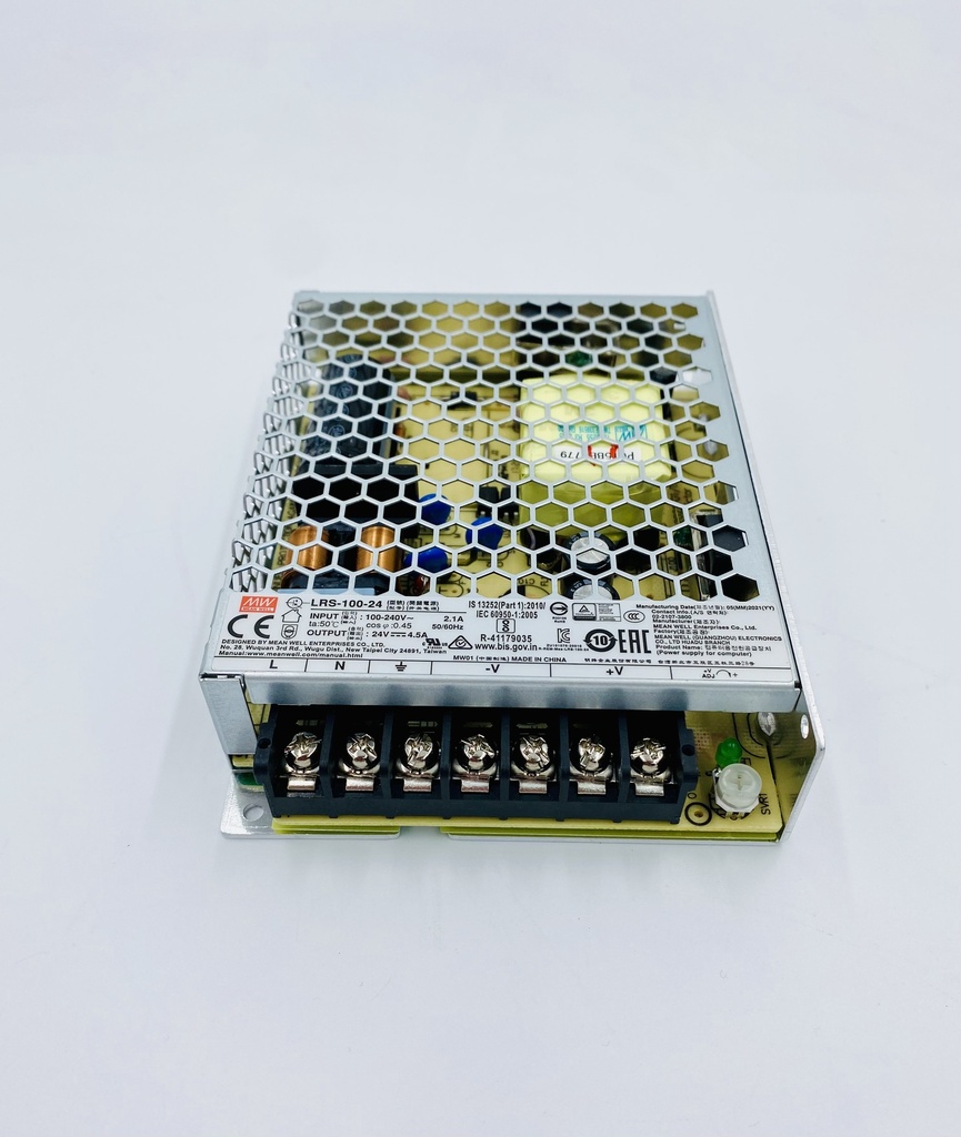 FUENTE DE PODER MEAN WELL LRS-100-24 Panel 24VDC 108W 4.5A