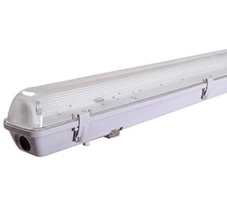 [LLC/EST18PL] ESTANCO HERMÉTICA 1X18W, 120 CMS. 220VAC, CUERPO DE POLIESTER REFORZADO (INCLUYE TUBO LED)